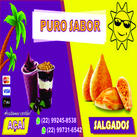 Salgados e Açaí